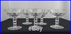 5 Coupes A Champagne Cristal Taille Baccarat St Louis