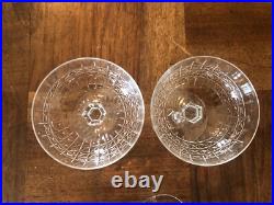 5 ÉLÉGANTES COUPES A CHAMPAGNE EN CRISTAL DE SAINT LOUIS, modèle ROLAND