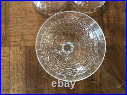 5 ÉLÉGANTES COUPES A CHAMPAGNE EN CRISTAL DE SAINT LOUIS, modèle ROLAND