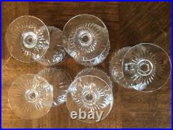 5 ÉLÉGANTES COUPES A CHAMPAGNE EN CRISTAL DE SAINT LOUIS, modèle ROLAND