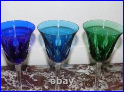 5 SUPERBES GRANDS VERRES À VIN ROEMER en Cristal SAINT LOUIS Cerdagne 19,8 cm 5 SUPERBES GRANDS VERRES À VIN ROEMER en Cristal SAINT LOUIS Cerdagne 19,8 cm