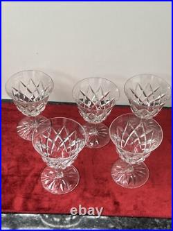 5 Verres A Eau En Cristal Saint Louis
