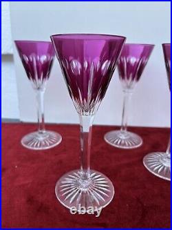 5 Verres À Vin Rouge Roemer Baccarat St Louis