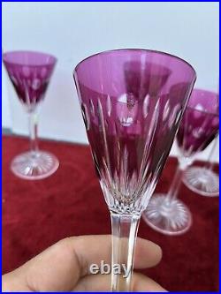 5 Verres À Vin Rouge Roemer Baccarat St Louis