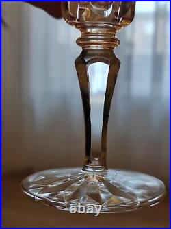 5 flûtes à champagne en cristal de Saint Louis, modèle Camargue, signé H 18,5 cm