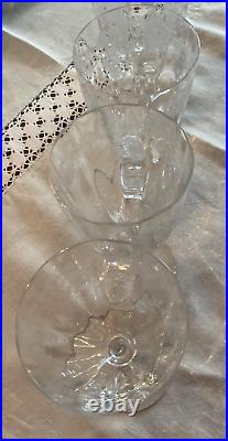 5 verres a eau en cristal de saint louis modèle Massenet à cote Vénitienne