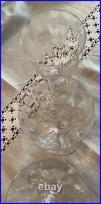 5 verres a eau en cristal de saint louis modèle Massenet à cote Vénitienne
