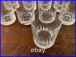 5 verres à porto modèle marine Jersey cristal Saint Louis (prix à la pièce)