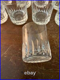 5 verres à porto modèle marine Jersey cristal Saint Louis (prix à la pièce)