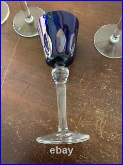 5 verres à vin modèle Jersey en cristal de Saint Louis (prix à la pièce)