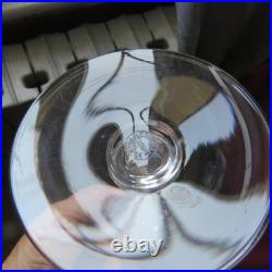 5 verres a vin ou a porto cristal saint louis modèle Lozère uni H 14 cm signé