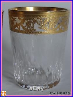 6 Anciens Verres A Liqueur Gobelet Cristal De Saint Louis Thistle