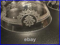 6 Coupes À Champagne en Cristal de Saint Louis modèle MANON H 12 Cm Anciennes