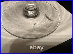 6 Coupes À Champagne en Cristal de Saint Louis modèle MANON H 12 Cm Anciennes