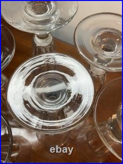 6 Coupes Ou Flûtes À Champagne Cristal Taillé, Modèle Caton, Baccarat St Louis