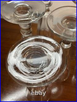 6 Coupes Ou Flûtes À Champagne Cristal Taillé, Modèle Caton, Baccarat St Louis