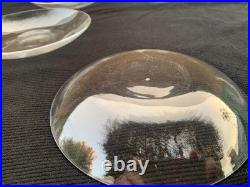 6 Coupes Rinces Doigts avec leurs Assiettes en Cristal BACCARAT ou Saint LOUIS