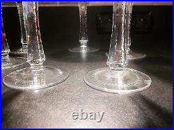 6 GRANDS VERRES A PIEDS CRISTAL DE COULEUR baccarat! St louis! Du rhin