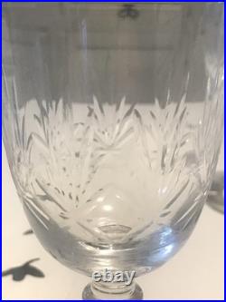 6 Grands Verres À Eau Cristal Taillé St Louis Style Massenet