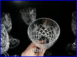 6 Superbe verres à eau en Cristal tailler Sèvre modèle Nevada Saint louis 02