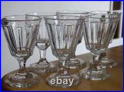 6 VERRES A PORTO EN CRISTAL TAILLER BACCARAT SAINT LOUIS ht 10,8 cm 19 EME 6 VERRES A PORTO EN CRISTAL TAILLER BACCARAT SAINT LOUIS ht 10,8 cm 19 EME