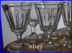 6 VERRES A PORTO EN CRISTAL TAILLER BACCARAT SAINT LOUIS ht 10,8 cm 19 EME 6 VERRES A PORTO EN CRISTAL TAILLER BACCARAT SAINT LOUIS ht 10,8 cm 19 EME