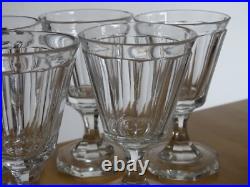 6 VERRES A PORTO EN CRISTAL TAILLER BACCARAT SAINT LOUIS ht 10,8 cm 19 EME 6 VERRES A PORTO EN CRISTAL TAILLER BACCARAT SAINT LOUIS ht 10,8 cm 19 EME