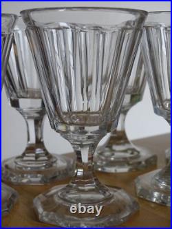 6 VERRES A PORTO EN CRISTAL TAILLER BACCARAT SAINT LOUIS ht 10,8 cm 19 EME 6 VERRES A PORTO EN CRISTAL TAILLER BACCARAT SAINT LOUIS ht 10,8 cm 19 EME