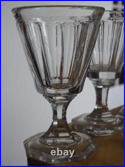 6 VERRES A PORTO EN CRISTAL TAILLER BACCARAT SAINT LOUIS ht 10,8 cm 19 EME 6 VERRES A PORTO EN CRISTAL TAILLER BACCARAT SAINT LOUIS ht 10,8 cm 19 EME