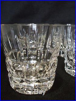 6 Verres A Whisky En Cristal De St Louis Signes Neufs Modele Manhattan