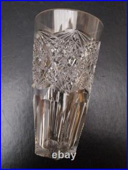 6 VERRES à ORANGEADE en CRISTAL TAILLE, Haut 13 cm BACCARAT, SAINT LOUIS