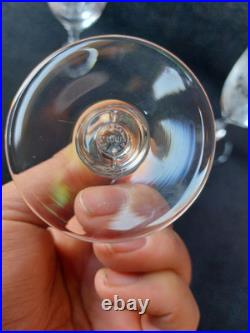 6 Verres A Vin Rouge En cristal de st Louis modèle Cleo Massenet Gravé 15cm 6 Verres A Vin Rouge En cristal de st Louis modèle Cleo Massenet Gravé 15cm
