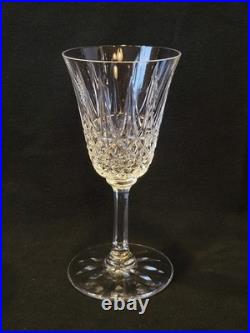 6 Verres À Vin Rouge St Saint Louis Modèle Tarn En Cristal Taillé Signé 16 Cm