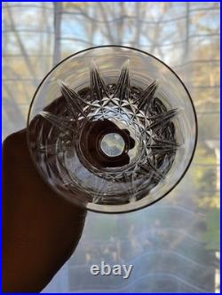 6 Verres À Vin Rouge St Saint Louis Modèle Tarn En Cristal Taillé Signé 16 Cm