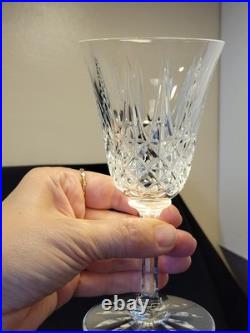 6 Verres À Vin Rouge St Saint Louis Modèle Tarn En Cristal Taillé Signé 16 Cm