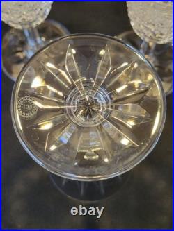 6 Verres À Vin Rouge St Saint Louis Modèle Tarn En Cristal Taillé Signé 16 Cm