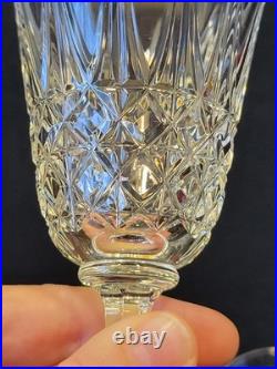 6 Verres À Vin Rouge St Saint Louis Modèle Tarn En Cristal Taillé Signé 16 Cm
