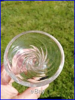 6 Verres Cristal Saint Louis Modèle Cluny Hauteur 9,8 cm