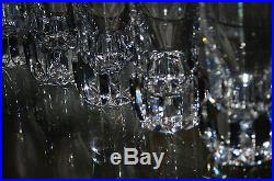 6 Verres GOBELETS à Eau VIN cristal taille BACCARAT ST. LOUIS signée ART DECO