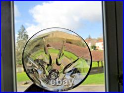 6 Verres a vin rouge en cristal de Saint Louis modèle cerdagne signé