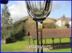 6 Verres a vin rouge en cristal de Saint Louis modèle cerdagne signé