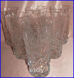 6 Verres gobelets forme américaine cristal taillé Saint-Louis catalogue 1904
