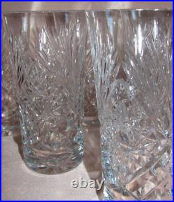 6 Verres gobelets forme américaine cristal taillé Saint-Louis catalogue 1904 6 Verres gobelets forme américaine cristal taillé Saint-Louis catalogue 1904