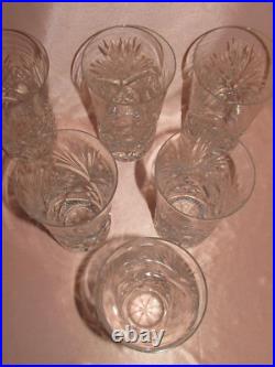 6 Verres gobelets forme américaine cristal taillé Saint-Louis catalogue 1904