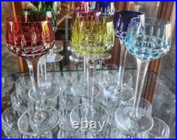 6 ancien verres Saint Louis