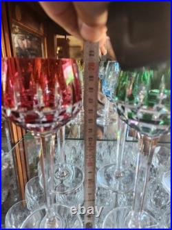 6 ancien verres Saint Louis