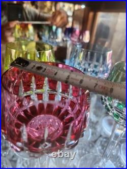 6 ancien verres Saint Louis
