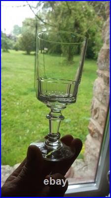 6 anciens grands verres à eau en cristal de Baccarat ou St Louis modèle Mirabeau 6 anciens grands verres à eau en cristal de Baccarat ou St Louis modèle Mirabeau