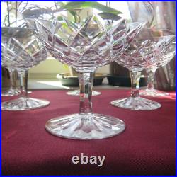 6 coupes a champagne cristal de saint louis modèle ADOUR signé