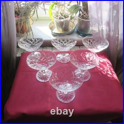 6 coupes a champagne cristal de saint louis modèle ADOUR signé
